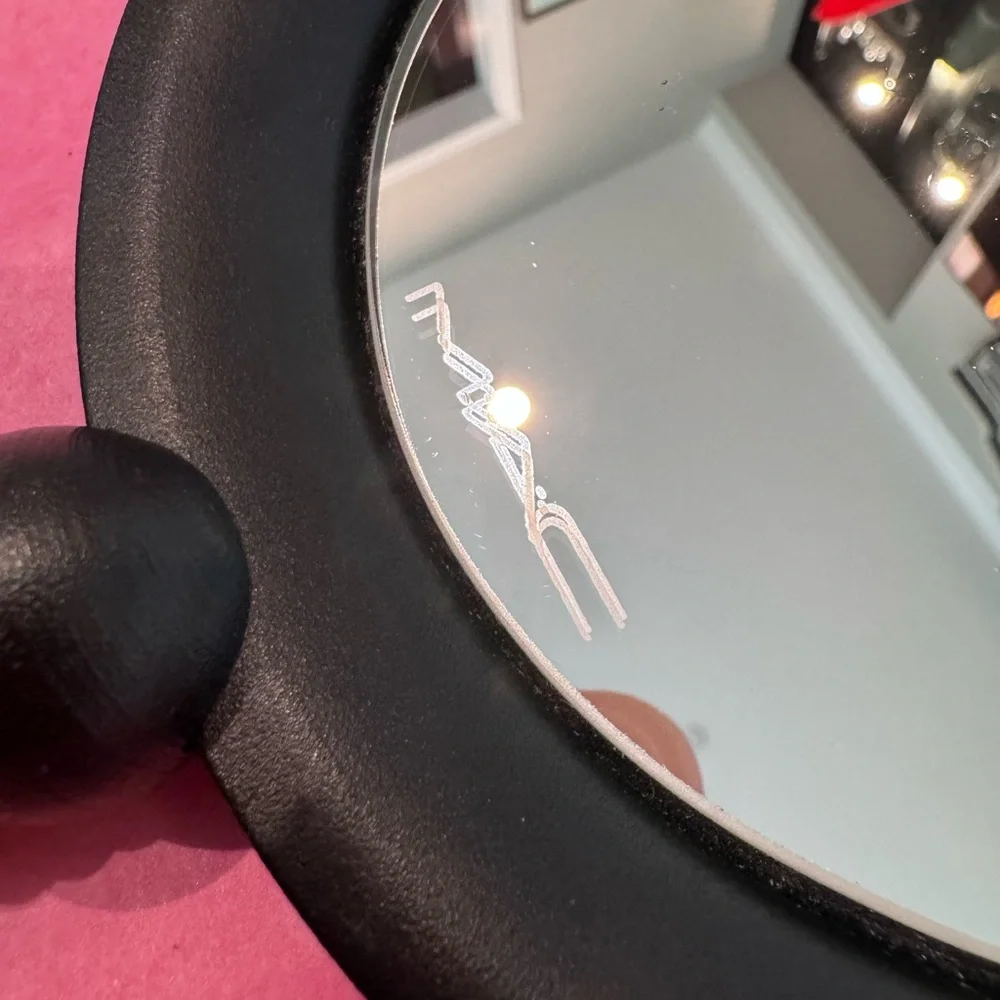 Vintage Counter Display MAC Cosmetics Makeup Handheld Mirror - Rare Employee - Picture 7 of 8